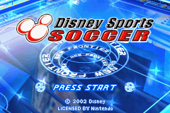 Disney Sports - Soccer Title Screen
